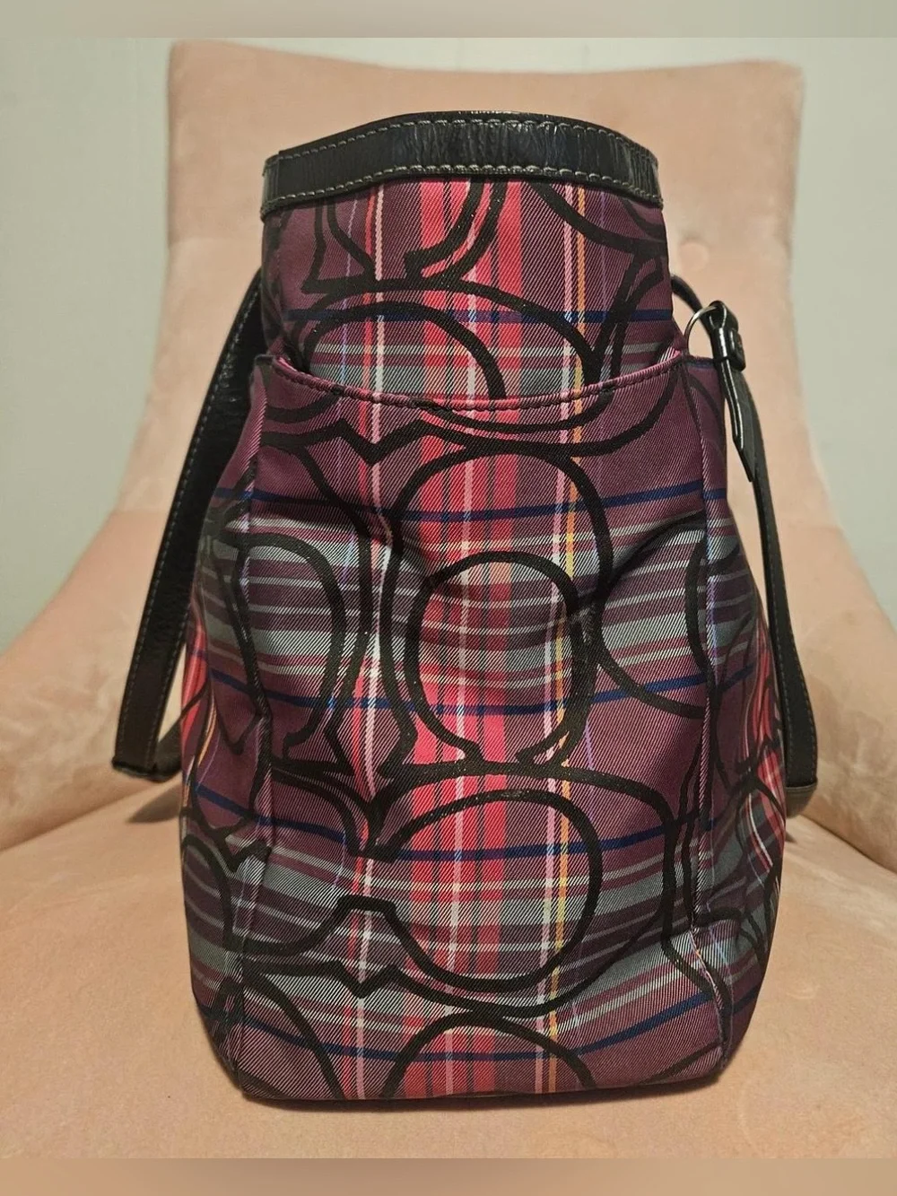 Coach tote featuring